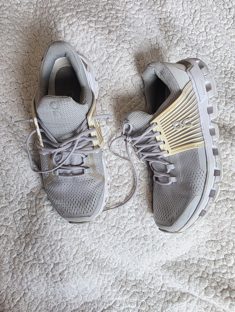 On Cloudswift Women's Running Shoes Size 9 Gray Glacier White Sneakers